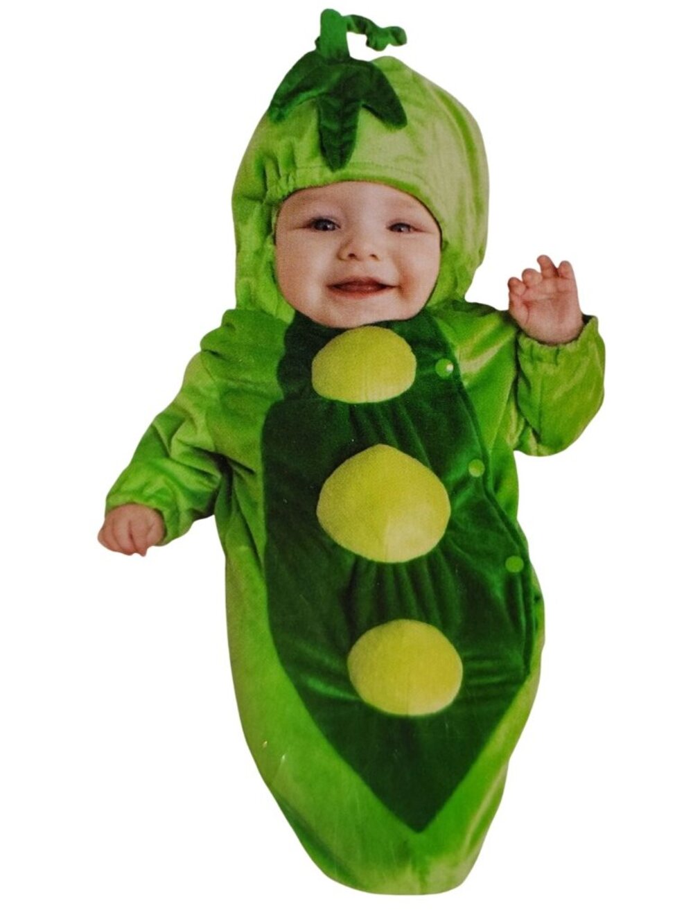 Infant Baby 0-6 Months Peapod Bunting with Headpiece Halloween Costume